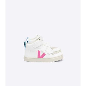 Veja V-10 MID CWL Magasszárú Gyerek White/Blue/Pink | HU 706OKI